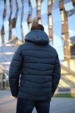 Чоловіча зимова куртка-жилет Black Vinyl С21-1733 зі знімними рукавами. - Зображення 23