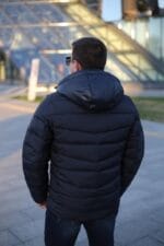 Чоловіча зимова куртка-жилет Black Vinyl С21-1733 зі знімними рукавами. - Зображення 28