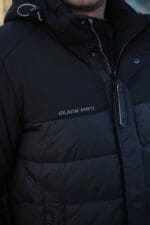 Подовжена чоловіча зимова куртка-пальто Black Vinyl С21-1860L - Зображення 9