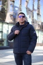 Чоловіча зимова куртка Black Vinyl С21-1731 - Зображення 8