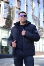 Чоловіча зимова куртка Black Vinyl С21-1731 - Зображення 10