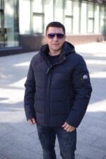 Чоловіча зимова куртка Black Vinyl С21-1731 - Зображення 13