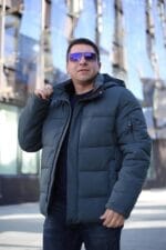 Чоловіча зимова куртка Black Vinyl С21-1731 - Зображення 3