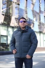 Чоловіча зимова куртка Black Vinyl С21-1731