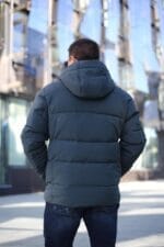 Чоловіча зимова куртка Black Vinyl С21-1731 - Зображення 4