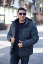 Чоловіча зимова куртка Black Vinyl С21-1731 - Зображення 2