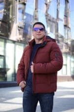 Чоловіча зимова куртка Black Vinyl С21-1731 - Зображення 17