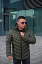 Чоловіча зимова куртка Black Vinyl С21-1711 - Зображення 3