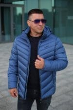Чоловіча зимова куртка Black Vinyl С21-1711 - Зображення 17