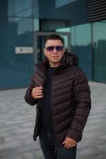 Чоловіча зимова куртка Black Vinyl С21-1711 - Зображення 9