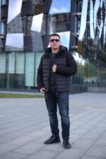 Чоловіча куртка Єврозима Black Vinyl С21-1869CQ-1 (полегшена зима) - Зображення 6