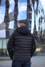 Чоловіча куртка Єврозима Black Vinyl С21-1869CQ-1 (полегшена зима) - Зображення 8