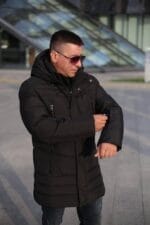 Подовжена чоловіча зимова куртка Kings Wind 1W44 - Зображення 8
