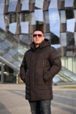 Подовжена чоловіча зимова куртка Kings Wind 1W44 - Зображення 4