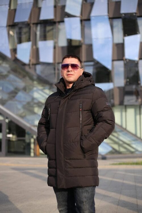 Подовжена чоловіча зимова куртка Kings Wind 1W44 - Зображення 4