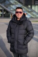 Подовжена чоловіча зимова куртка Kings Wind 1W13 - Зображення 2