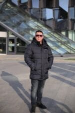 Подовжена чоловіча зимова куртка Kings Wind 1W13 - Зображення 4