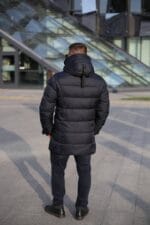 Подовжена чоловіча зимова куртка Kings Wind 1W13 - Зображення 8