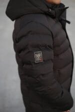 Чоловіча подовжена зимова куртка-пальто Black Vinyl С21-1757 - Зображення 10