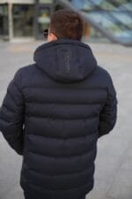 Чоловіча подовжена зимова куртка-пальто Black Vinyl С21-1757 - Зображення 18