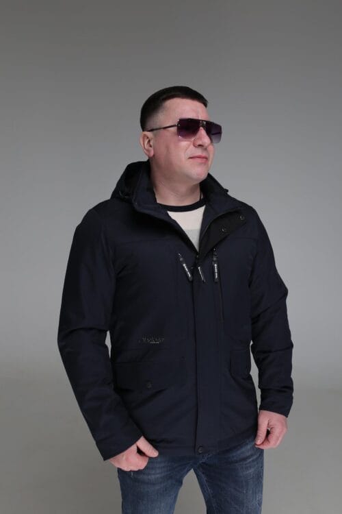 Мужская демисезонная куртка Black Vinyl