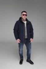 Чоловіча куртка Black Vinyl TC23-2211 весна, осінь. Колір темно синій - Зображення 5