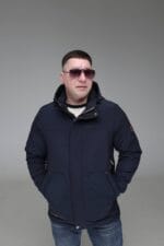 Чоловіча куртка Black Vinyl TC23-2211 весна, осінь. Колір темно синій - Зображення 4