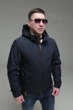 Чоловіча куртка Black Vinyl TC23-2199 весна, осінь. - Зображення 7