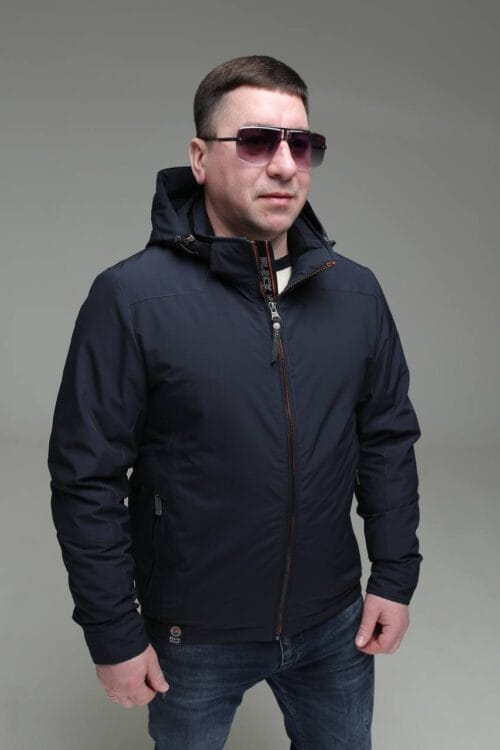 Чоловіча куртка Black Vinyl TC23-2199 весна, осінь. - Зображення 7