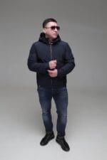 Чоловіча куртка Black Vinyl TC23-2199 весна, осінь. - Зображення 6