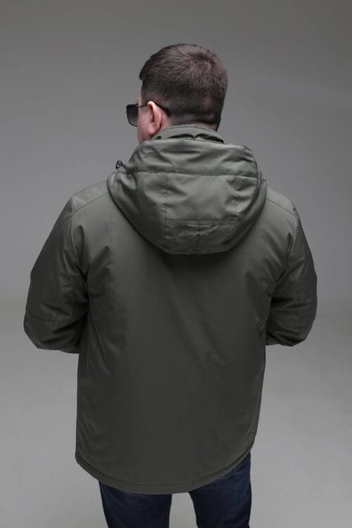 Чоловіча куртка Black Vinyl TC23-2189 весна, осінь. - Зображення 8