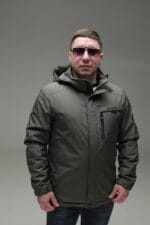 Чоловіча куртка Black Vinyl TC23-2189 весна, осінь. - Зображення 6