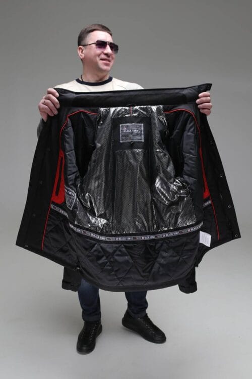 Чоловіча куртка Black Vinyl TC23-2189 весна, осінь. - Зображення 3