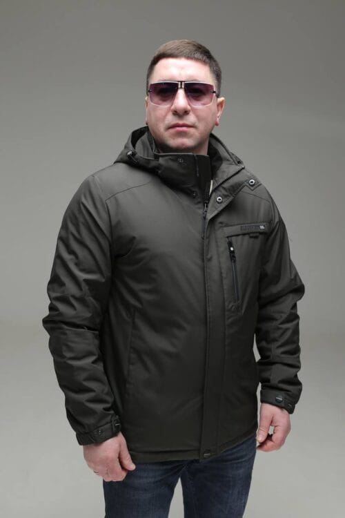 Чоловіча куртка Black Vinyl TC23-2189 весна, осінь. - Зображення 5