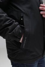 Чоловіча куртка Black Vinyl TC23-2206 весна, осінь. Колір Чорний - Зображення 4