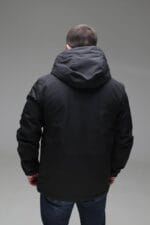 Чоловіча куртка Black Vinyl TC23-2206 весна, осінь. Колір Чорний - Зображення 3