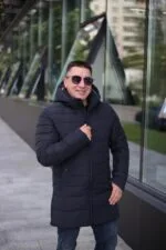 Чоловіча зимова куртка Kingʼs Wind 6H12 в темно-синьому кольорі