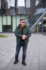 Чоловіча куртка Black Vinyl C23-2259CQ колір 18#d-green - Зображення 4