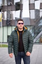 Чоловіча куртка Black Vinyl C23-2259CQ колір 18#d-green - Зображення 3