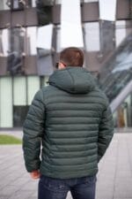 Чоловіча куртка Black Vinyl C23-2259CQ колір 18#d-green - Зображення 2