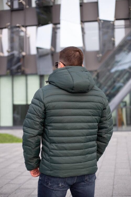 Чоловіча куртка Black Vinyl C23-2259CQ колір 18#d-green - Зображення 2