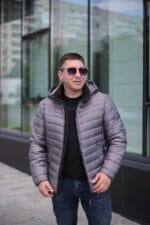 Чоловіча куртка Black Vinyl С23-2283CQ колір 5#d-grey - Зображення 2