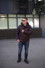 Чоловіча куртка Black Vinyl С23-2268CQ колір 9#d-chocolate - Зображення 4