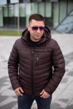 Куртка чоловіча Black Vinyl C23-2266CQ колір 9#chocolate