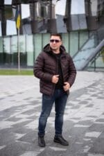 Куртка чоловіча Black Vinyl C23-2266CQ колір 9#chocolate - Зображення 6