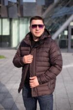 Чоловіча куртка Black Vinyl С23-2261CQ колір 9#d-chokolate - Зображення 4