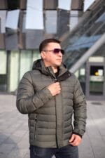 Чоловіча куртка Black Vinyl С23-2261CQ колір 27#olive - Зображення 4
