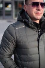 Чоловіча куртка Black Vinyl С23-2261CQ колір 27#olive - Зображення 3