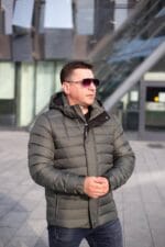 Чоловіча куртка Black Vinyl С23-2261CQ колір 27#olive
