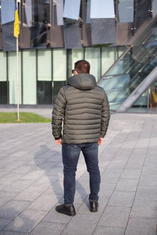 Чоловіча куртка Black Vinyl С23-2261CQ колір 27#olive - Зображення 6